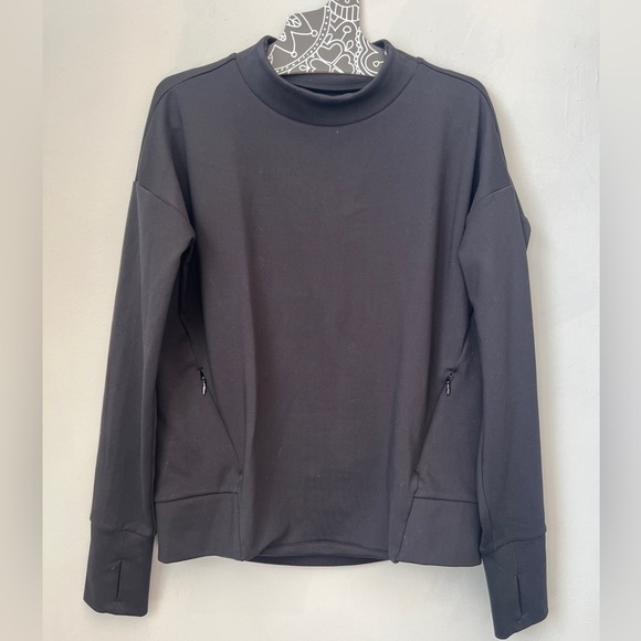 Athleta Denali Pullover Mock Neck Sweatshirt, Size XS - Picture 3 of 7